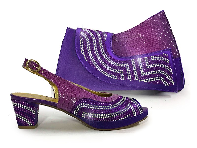 purple - 100 low heel